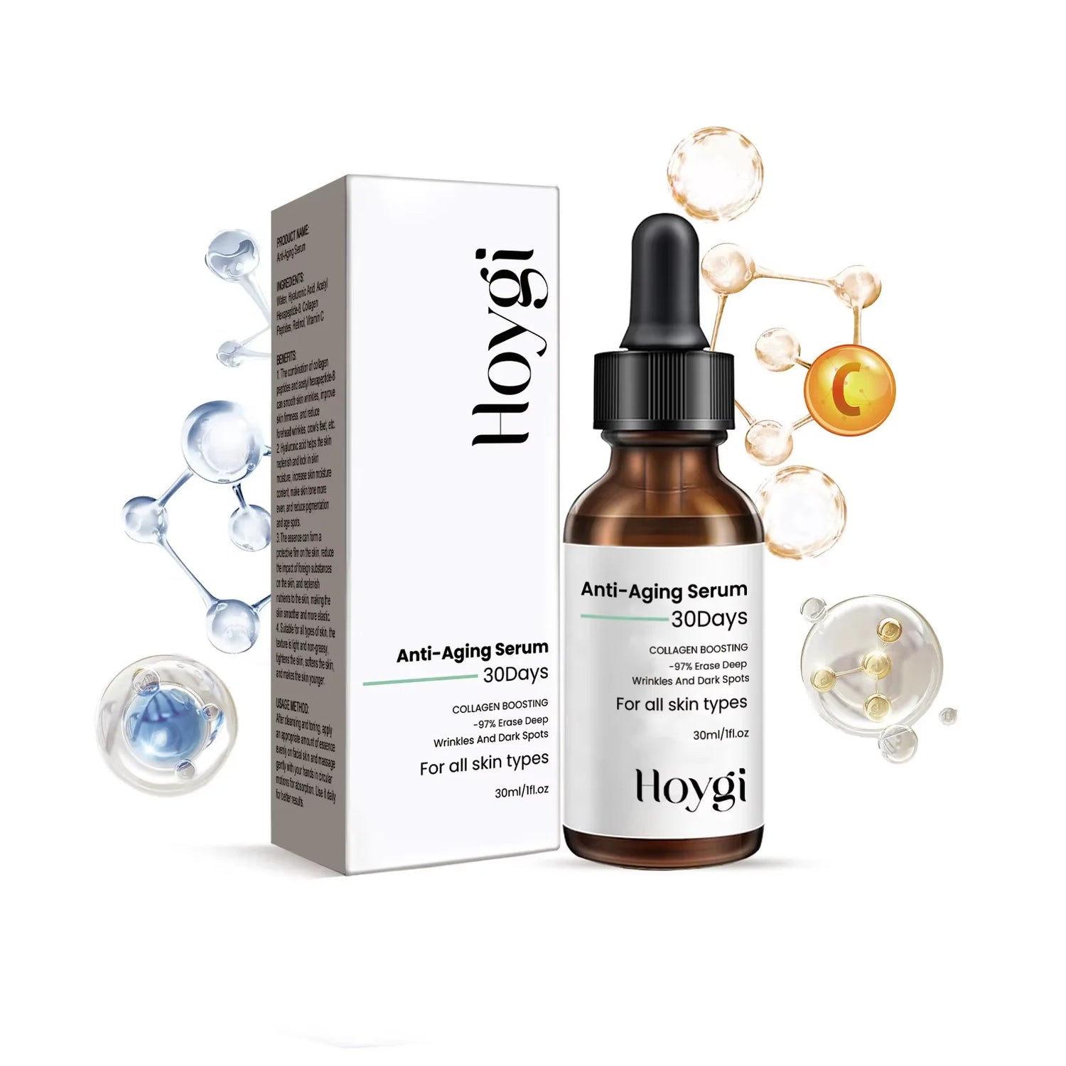 Revitalize Your Skin with Our Anti-Aging Collagen Face Serum – Hydrating Night Repair for Youthful Radiance
